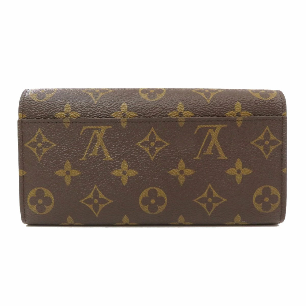 Louis Vuitton Portefeuille Sarah Coquelicot Red Long Wallet Monogram Canvas - Picture 2 of 6